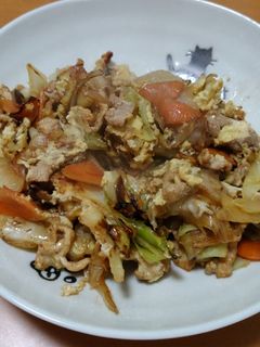 カット野菜で卵とじ肉野菜炒め-レシピのメイン写真