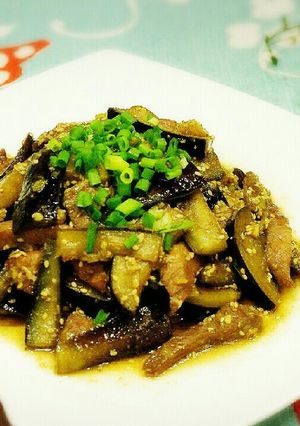 牛タンとなすの焼きネギごまみそ炒め-レシピのメイン写真