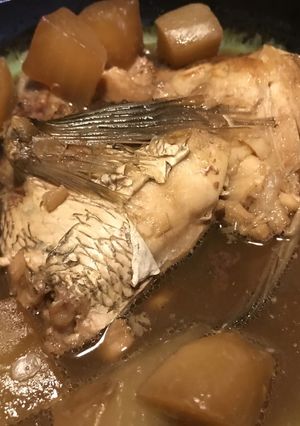能登名産いしるで鯛の煮付け-レシピのメイン写真