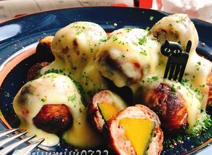 南瓜の肉巻きにラクレットチーズ(動画有)-レシピのメイン写真