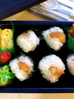 中学生弁当日記(天むす編)-レシピのメイン写真