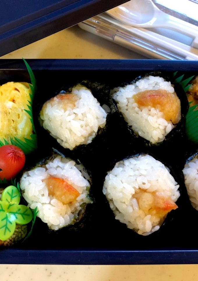 中学生弁当日記（天むす編）-レシピのメイン写真