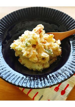 和風♩オクラとちくわの梅マヨポテサラ-レシピのメイン写真