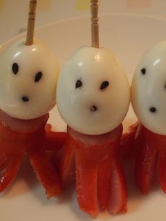 キャラ弁☆ウズラとウインナーで宇宙人-レシピのメイン写真