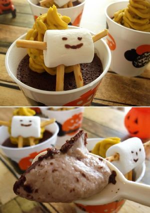 勝手に二層♪ココア蒸しプリン-レシピのメイン写真