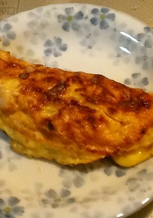 干しエビとシメジのオムレツ風卵焼き-レシピのメイン写真