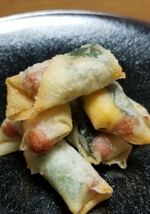 ☆ウインナー♪チーズ♪大葉入り春巻き☆-レシピのメイン写真