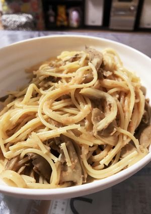 明太子と舞茸のパスタ-レシピのメイン写真