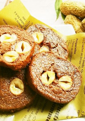 落花生おおまさりでチョコピークッキー-レシピのメイン写真