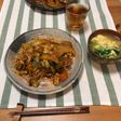 豚キムチ餡掛けかたやきそば