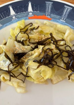 キャベツの温野菜・塩昆布＆白だしあえ-レシピのメイン写真