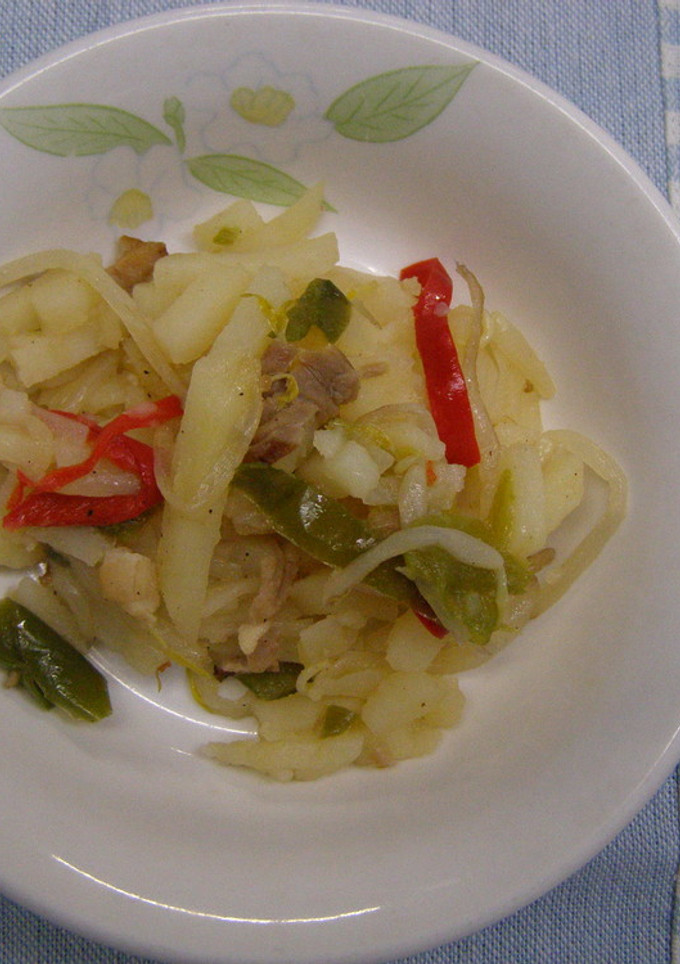 学校給食　じゃが芋と野菜の炒め物-レシピのメイン写真