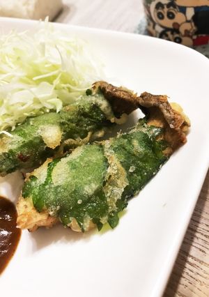 大葉巻きエリンギ揚げ-レシピのメイン写真