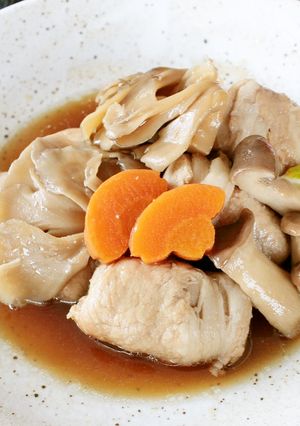 レンジで！肉巻き高野豆腐ときのこのだし煮-レシピのメイン写真