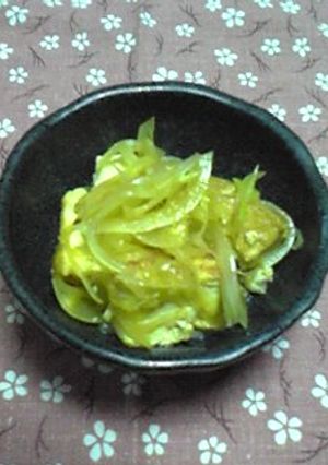 厚揚げと玉ねぎのカレー風味和え-レシピのメイン写真