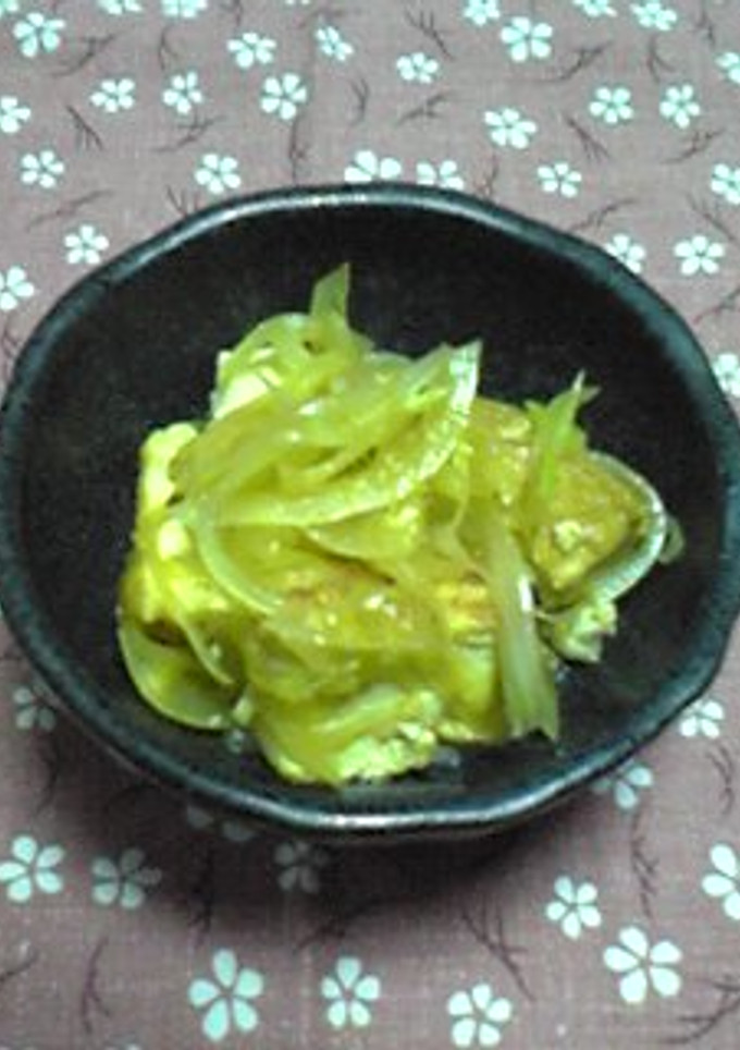 厚揚げと玉ねぎのカレー風味和え-レシピのメイン写真