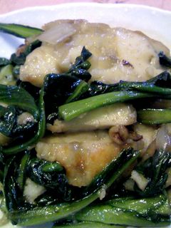 春菊とさつま揚げの炒め物-レシピのメイン写真
