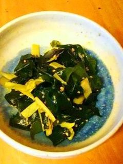 わかめと新生姜のごま油炒め-レシピのメイン写真