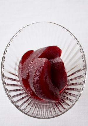 バニラアイスと♪【りんごの赤ワイン煮】-レシピのメイン写真