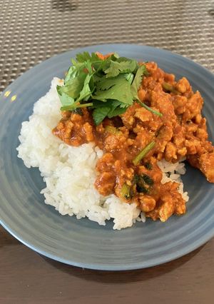 チキンとパクチーのキーマカレー-レシピのメイン写真