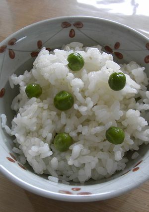 春の味覚　グリンピースご飯-レシピのメイン写真