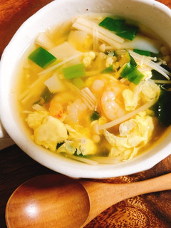 激ウマ♡海老とたまごのふわふわスープ-レシピのメイン写真