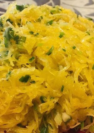 凉拌金丝瓜（そうめんカボチャ中華風和え)-レシピのメイン写真