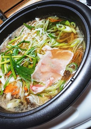 サラダ感覚♪千切り野菜のしゃぶしゃぶ鍋-レシピのメイン写真