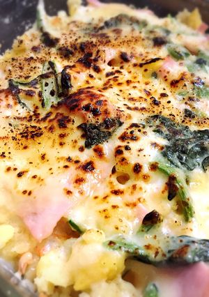 ハムとほうれん草のポテトグラタン-レシピのメイン写真