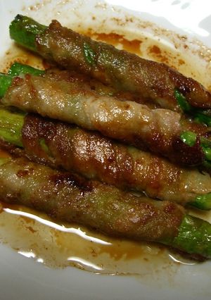 簡単ソースで♪アスパラ肉巻き-レシピのメイン写真