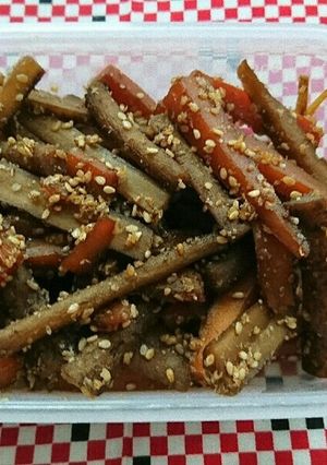 ごぼうと人参の煮物-レシピのメイン写真