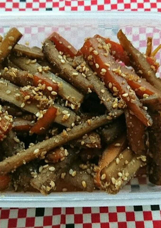 ごぼうと人参の煮物-レシピのメイン写真