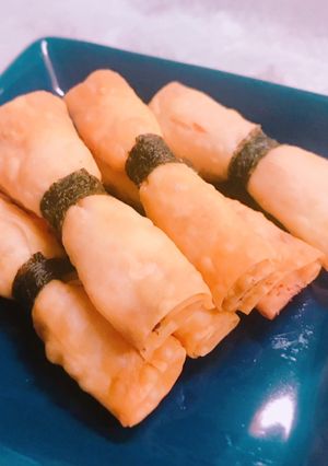 簡単おつまみ！明太子くるくる揚げ-レシピのメイン写真