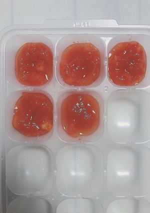 【離乳食初期】レンジでトマトペースト-レシピのメイン写真