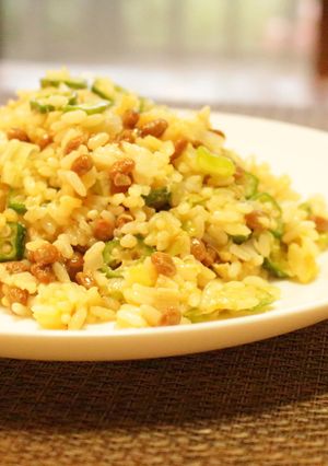 ５分で超簡単☆我が家自慢の納豆チャーハン-レシピのメイン写真