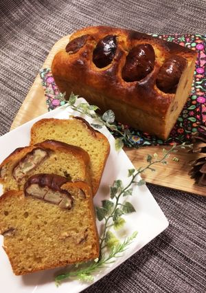 HMで作る!はちみつと栗のパウンドケーキ-レシピのメイン写真