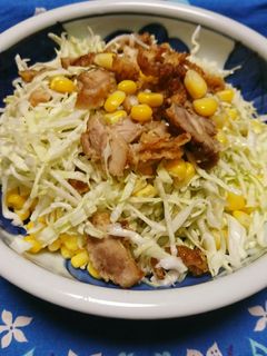 から揚げのリメイク☆メチャうまサラダ♪-レシピのメイン写真