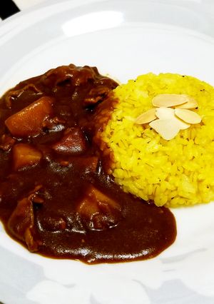 濃旨ポークカレー♡ターメリックライス♪-レシピのメイン写真