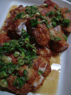 鶏からあげの葱たっぷり甘酢ソース-レシピのメイン写真