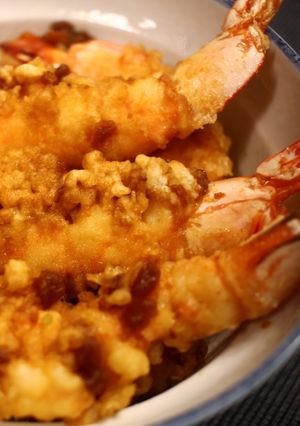 海老天丼♪関東風の濃いめ甘ダレで本格！-レシピのメイン写真