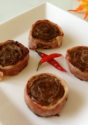 巻いて焼く❤︎薄切り牛肉のロールステーキ-レシピのメイン写真