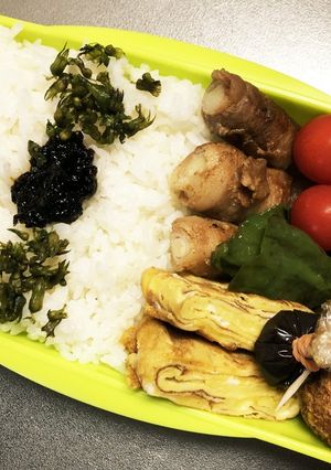 旦那弁当185♥かぼちゃコロッケ弁当！-レシピのメイン写真