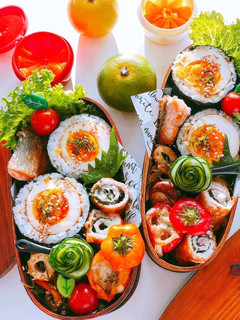 お弁当 朝ごはんに 簡単 味玉海苔巻き-レシピのメイン写真
