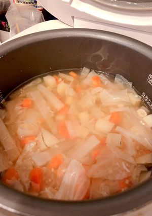 炊飯器でお野菜スープ 9ヶ月〜-レシピのメイン写真