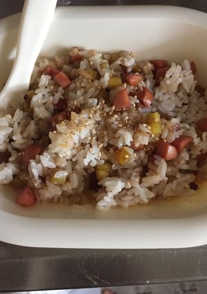 さつまいもとウインナーの混ぜご飯-レシピのメイン写真