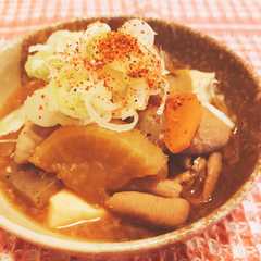 รูปของ 圧力鍋で簡単！居酒屋の味♪もつ煮込み♡