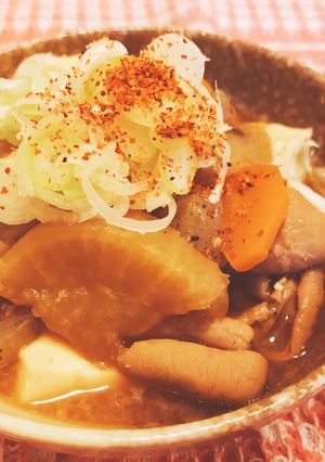 圧力鍋で簡単！居酒屋の味♪もつ煮込み♡-レシピのメイン写真