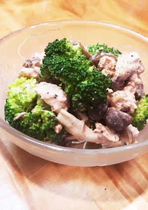 鯖水煮缶とブロッコリーしめじのマヨサラダ-レシピのメイン写真