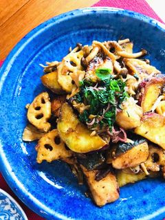 ご飯が進む☆ブリと根菜のポン酢ソテー-レシピのメイン写真