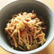 やみつき大根の皮とちくわのごま香る炒め